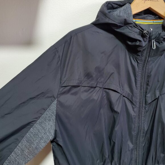 SMARTWOOL Phd Ultra Light Sport Anorak Windbreaker Coat Jacket Black Women Large - Picture 5 of 16